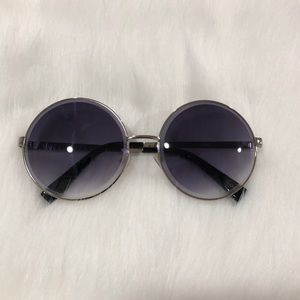 Women’s Sunglasses Round Circle Frame Beveled Lens